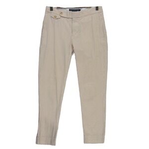 Ralph Lauren Sport‎ 100% Cotton Seersucker Pants Women's Size 2 Beige White